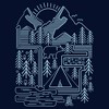 Men's Lost Gods Camping Line Art Pull Over Hoodie - image 2 of 4