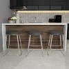 Southlake Backless Metal Counter Height Barstool Chrome/Black Vinyl - Hillsdale Furniture: Round Upholstered Kitchen Stool - 2 of 4