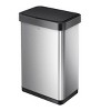 EKO 50L Stainless Steel Motion Sensor Trash Can Silver - 2 of 4