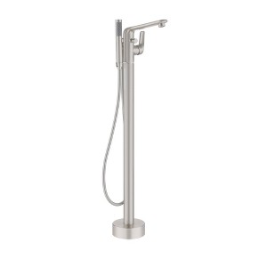 CASAINC Single-Handle Modern Floor Mount Freestanding Bathtub Faucet with Handheld Shower in Brushed Gold - 1 of 1
