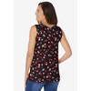 Woman Within Plus Size Perfect Printed Scoopneck Tank - 3 of 4