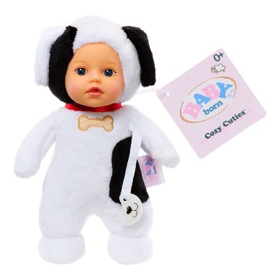 BABY Born Cozy Cuties Soft Baby Doll - Puppy, Blue Eyes