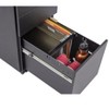 Stand Up Desk Store 3 Drawer Under Desk Lockable Rolling File Cabinet with Stable 5 Wheel Design - 3 of 4