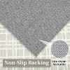 Checkered Easy Jute, Super Soft Rug for Bedroom, Soft Shaggy Plush for Bedroom Dining Room Non-Slip Stain Resistant Under Table Rug - 4 of 4