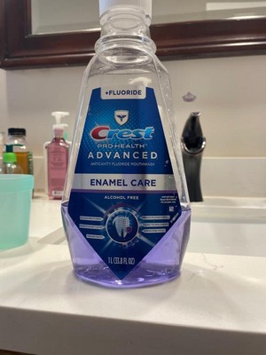 Crest Pro-health Advanced Mouthwash, Alcohol Free, Enamel Care - 33.8 ...