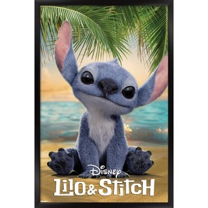 Trends International Disney Lilo & Stitch (2025) - Beach Pose One Sheet Framed Wall Poster Prints - 1 of 4