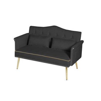 SYFERLORY BLACK 2 SEATER SOFA