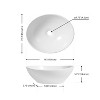 JONATHAN Y Cascade 16 in. W x 13.5 in. D Modern Minimalist Oval Ceramic Bathroom Vessel Sink - 4 of 4
