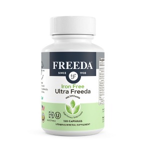 FREEDA Ultra Freeda Multivitamin Iron-Free: Kosher Daily Vitamins for Men & Women, Adult Health Supplement, 100 Tabs - 1 of 4