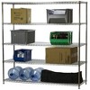 Shelving.com Chrome Wire Shelving with 5 Tier Shelves - - 2 of 4