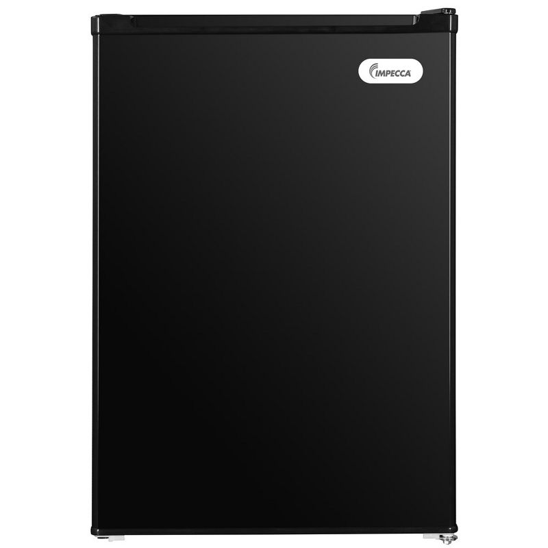 Impecca 2.6 Cu. Ft. Mini Refrigerator with Glass Shelves - Black, 1 of 5