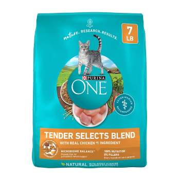 Purina ONE Tender Selects Natural Dry Cat Food with Real Chicken - 7lbs