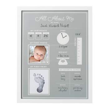 Pearhead All About Me Frame - Gray/White 3"x3"