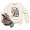 Simply Sage Market Women's Graphic Sweatshirt Never Stop Exploring - 2XL - Dust - 3 of 3