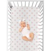 Sweet Jojo Designs Girl Baby Fitted Crib Sheet Watercolor Floral  Pink and White - 4 of 4