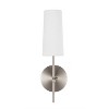 Elegant Lighting Mel 1 light Burnished Nickel and White shade wall sconce - 3 of 4