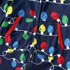 PATPAT Christmas Family Matching Long-sleeve Allover  Colorful Flower StringPrint One Piece Pajamas For Family Couples - 3 of 4