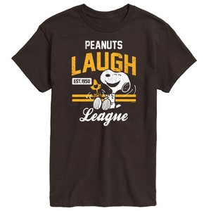 Men's - Peanuts - Peanuts Laugh League Short Sleeve Graphic T-Shirt - 1 of 4