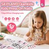 Saviland Kids 7-Day Press-On Nails Kit - 168PCS Pre-Glued Sweet & Edgy Designs for Girls 8-12 Years with Adhesive Tabs (GlamKids Collection) - 2 of 4