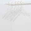 HomeCube USA Clear Acrylic Clothes Hangers with Gold Hooks, Elegant, Durable & Heavy Duty, Perfect For Home & Boutique Use - image 4 of 4