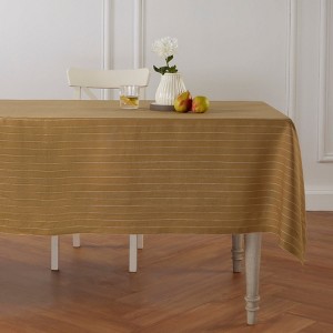 Solino Home Striped Linen Tablecloth | Pinstripe - 1 of 4