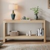 Console Table with Rounded Corners and Open Shelf, Elegant Narrow Entryway Table for Hallway, Living Room or Behind Sofa Display-The Pop Home - 3 of 4