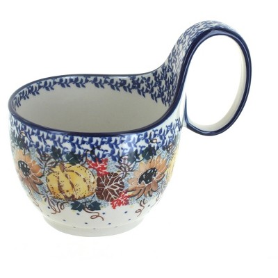 Blue Rose Polish Pottery Harvest Bounty Soup Mug