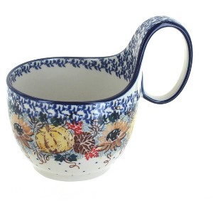 Blue Rose Polish Pottery 845 Ceramika Artystyczna Soup Mug - 1 of 1