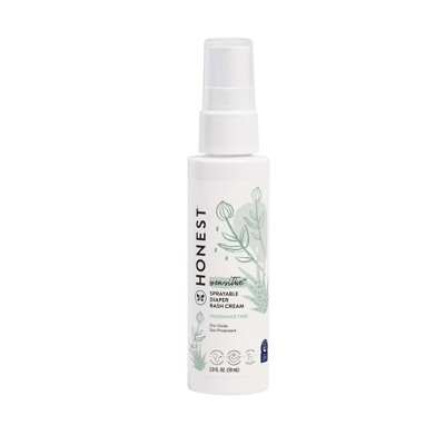 Image of The Honest Company Sensitive Sprayable Fragrance Free Diaper Rash Cream - 2 fl oz