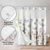 Americanflat 72x75 Hookless Shower Curtain - Floral Gold Grey Shower Curtain with Sheer Panel, Snap-In Liner, and Grommets - 100% Polyester - 4 of 4