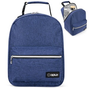 OPUX Insulated Lunch Box Boys Girls Kids Teens, Leakproof Cooler Bag Women Men Adults, Backpack Shape Tote, Back to School Gift - 1 of 4