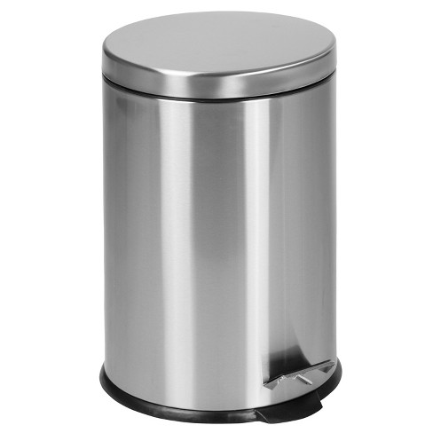 Better Homes & Gardens 10.5 Gallon Trash Can Stainless Steel Oval