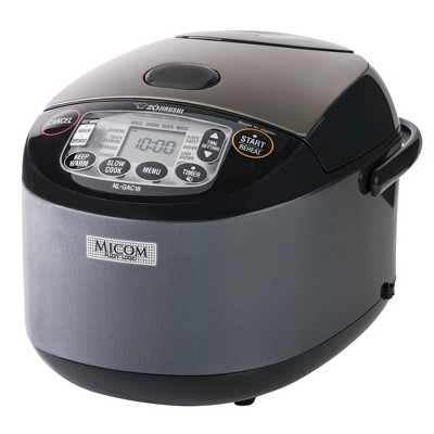 Zojirushi 6c Automatic Rice Cooker & Steamer - Black - NHS-10BA