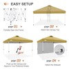 EAGLE PEAK 12x12ft Pop Up Canopy with One Sidewall, Easy Setup Event Instant Tent - 2 of 4