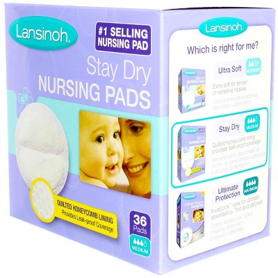 Lansinoh Stay Dry Nursing Pads Disposable 36 Ct
