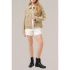 Women's Scalloped Hem Denim Jacket - Aaron & Amber - 4 of 4