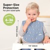 KeaBabies 3pk Presto Baby Bibs Waterproof with Food Catcher, Lightweight Toddler Bibs for Eating - 3 of 4
