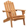 Garden Chair Set of 2 Natural Solid Acacia wood Standard vidaXL - 3 of 4