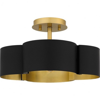 Quoizel Lighting Balsam 4 - Light Semi-Flush Mount in  Matte Black