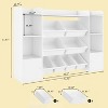 Toy Storage Organizer with 8 Removable Toy Bins, Toy Organizers and Storage, Large Toy Organizer Kids Bookshelf with 6 Storage Cubbies - 2 of 4