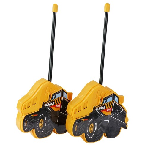 Tonka 2 Piece Molded Walkie Talkie Set in Yellow