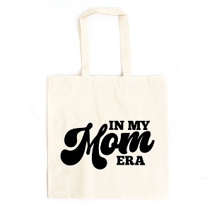 City Creek Prints In My Mom Era Canvas Tote Bag - 15x16 - Natural - 1 of 2