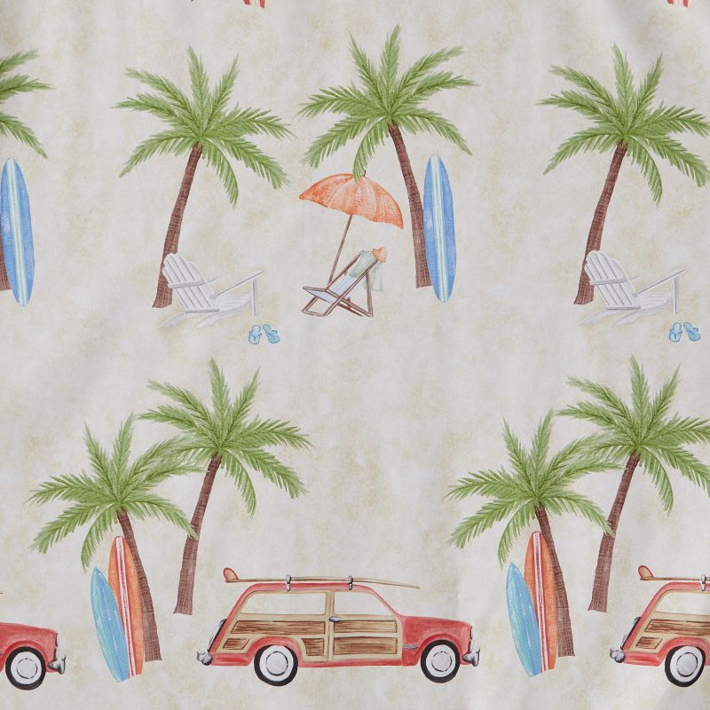 Paradise Beach Shower Curtain Multi - Colored - Saturday Knight Ltd., 3 of 5