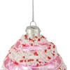 Northlight 4" Pink and White Cupcake with Sprinkles Glass Christmas Ornament - 4 of 4