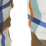 beige blue