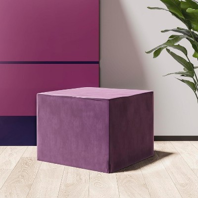 MaseiKar Pouf Ottoman Stuffed 3 Pieces Poufs Ottomans for Living Room Foot Rest Footstool for Under Desk, Foam Filled with Removable Cover£