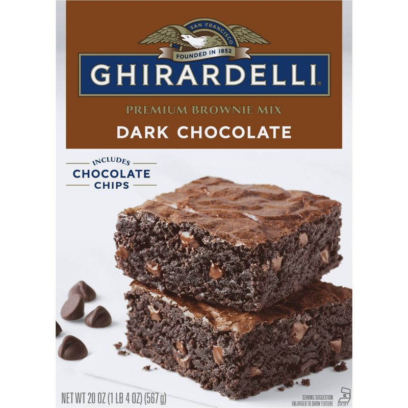 Ghirardelli Dark Chocolate Brownie Mix - 20oz, 1 of 7