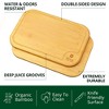 Royal Craft Wood Premium Set of 3 Bamboo Cutting Boards for Kitchen - Wooden Cutting Board & Serving Tray with Juice Groove for BBQ, Fish & Vegetables - 3 of 4