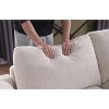 128" L-Shaped Sectional Couch with Movable Ottoman & 5 Throw Pillows,6 Seat Chenille Upholstered Sofa ,DIY Combination,for Living Room,Apartment - 4 of 4