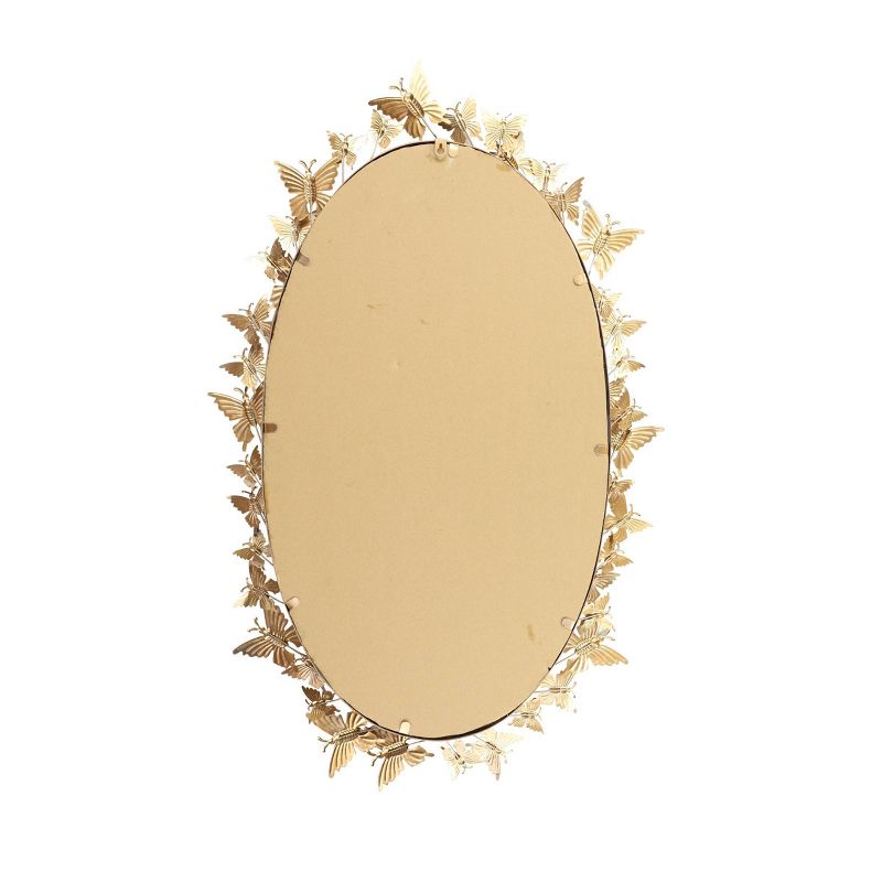 Glam Metal Butterfly Wall Mirror Gold - Olivia &#38; May, 4 of 22